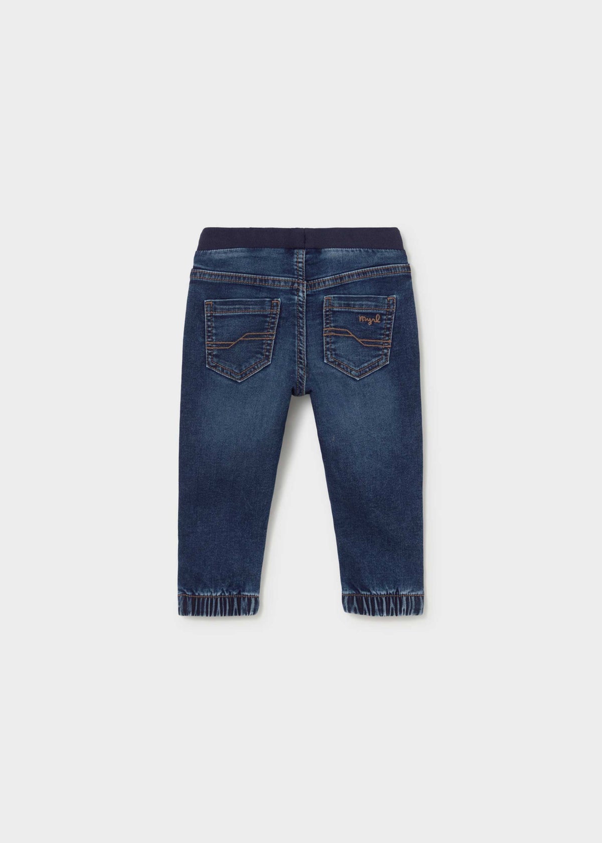 Pantalone jeans jogger bimbo - Scuro