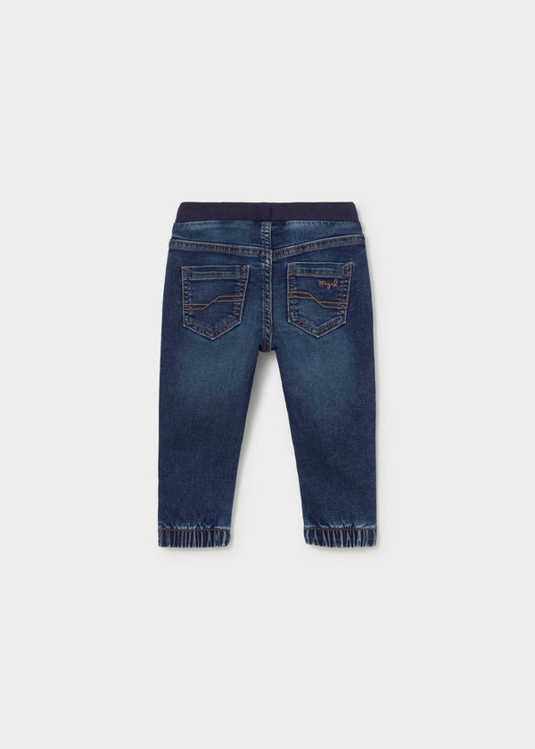 Pantalone jeans jogger bimbo - Scuro