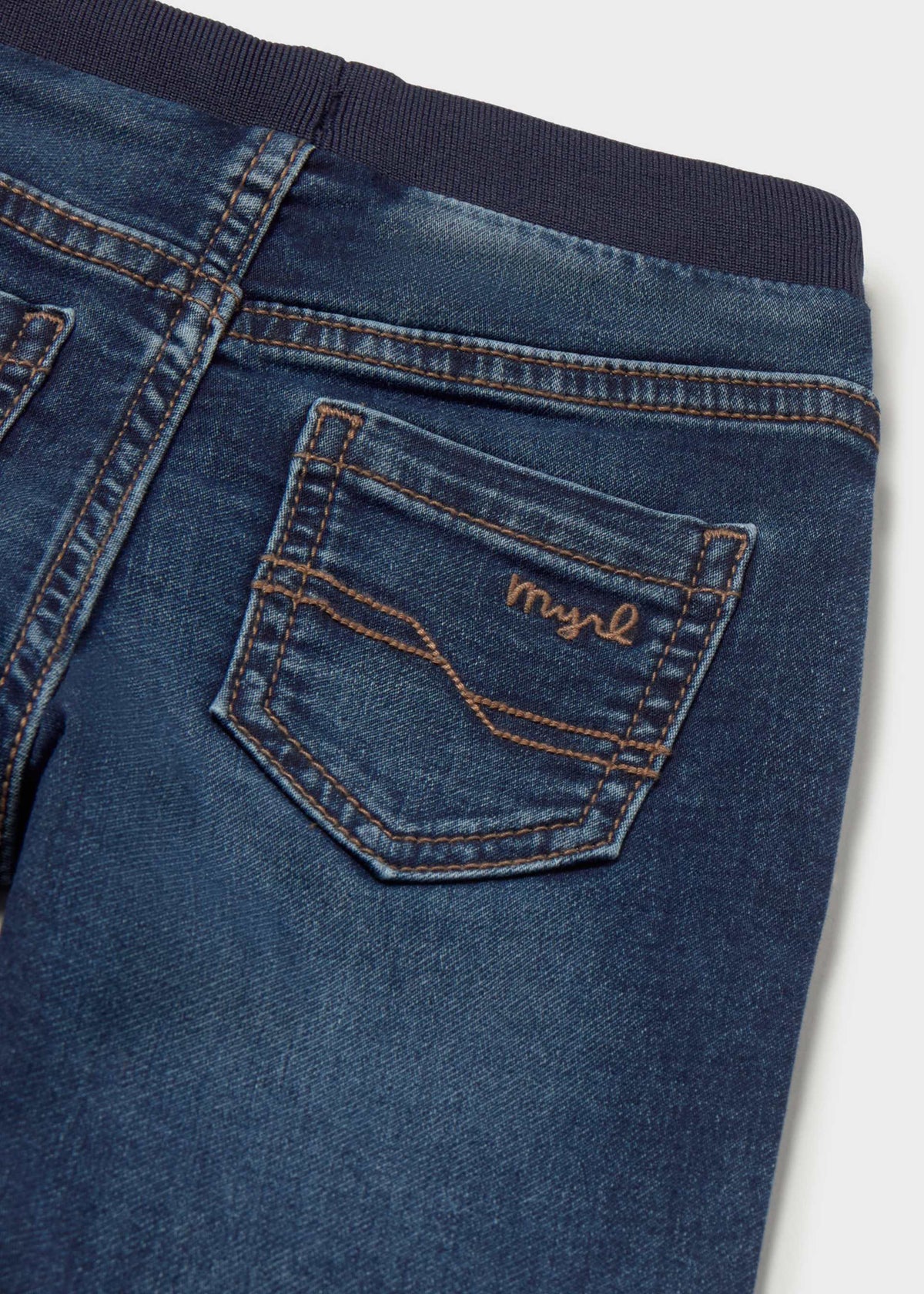 Pantalone jeans jogger bimbo - Scuro