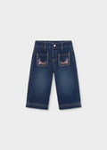 Pantalone jeans tasche bimba - Scuro