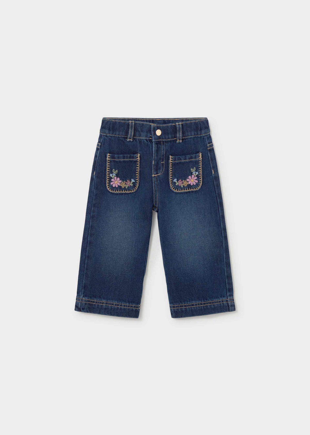 Pantalone jeans tasche bimba - Scuro