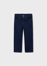 Pantalone jeans wide leg bambino - Indaco