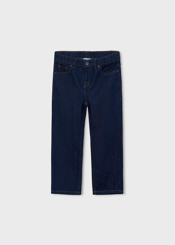 Pantalone jeans wide leg bambino - Indaco