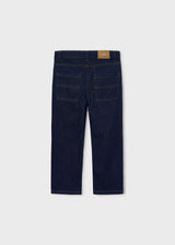 Pantalone jeans wide leg bambino - Indaco