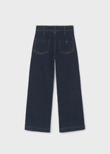 Pantalone jeans wide leg ragazza - Scuro