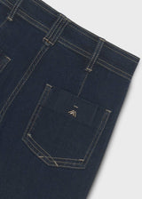 Pantalone jeans wide leg ragazza - Scuro