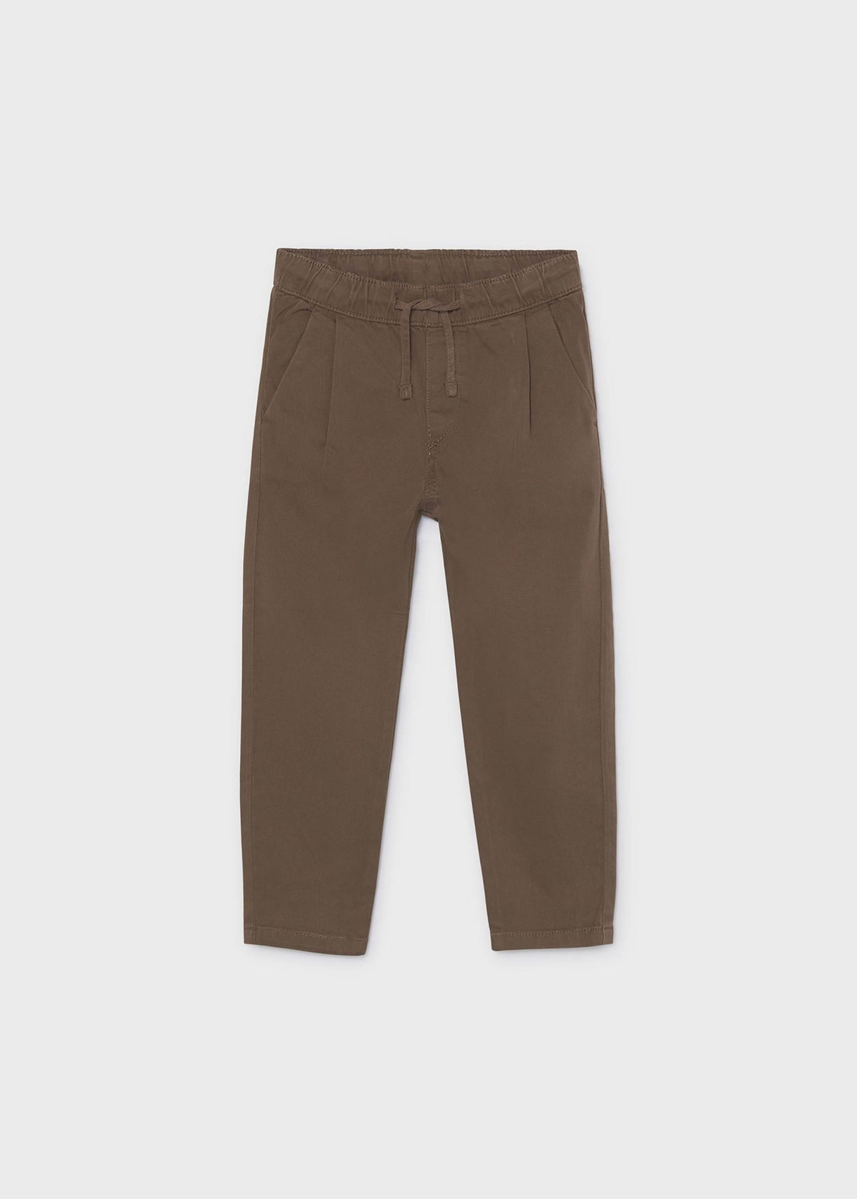 Pantalone jogger chino bambino - Cacao