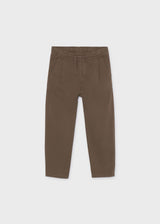 Pantalone jogger chino bambino - Cacao