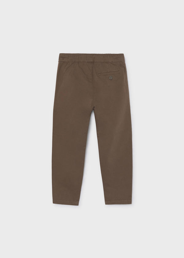 Pantalone jogger chino bambino - Cacao