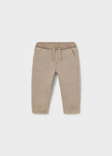 Pantalone jogger twill bimbo - Beige