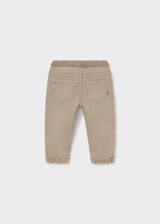 Pantalone jogger twill bimbo - Beige