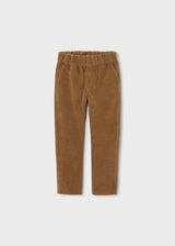 Pantalone jogger velluto a costine bambino - Marrone