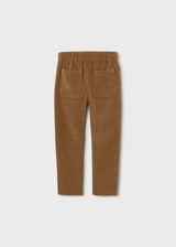 Pantalone jogger velluto a costine bambino - Marrone