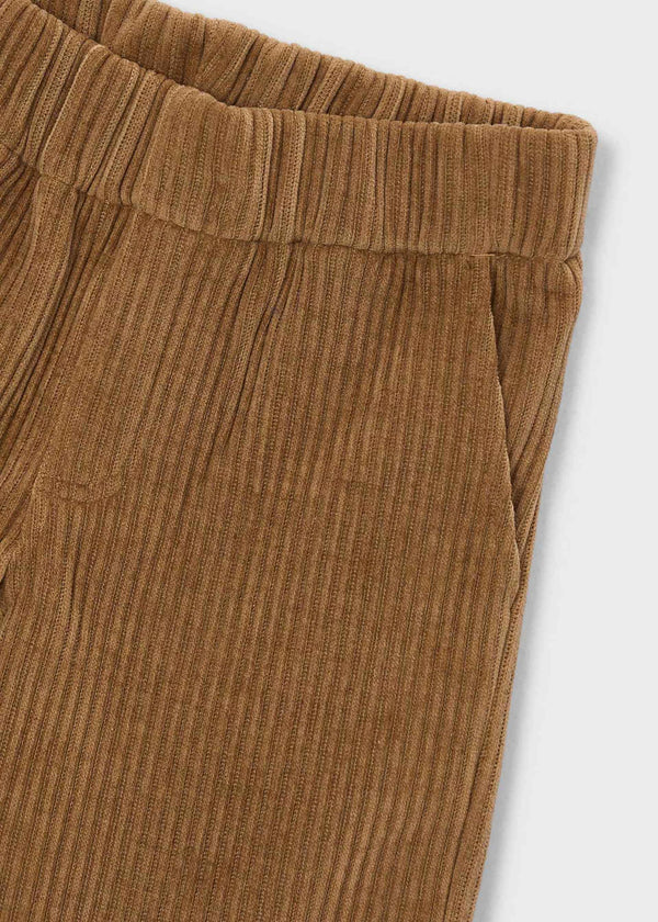 Pantalone jogger velluto a costine bambino - Marrone