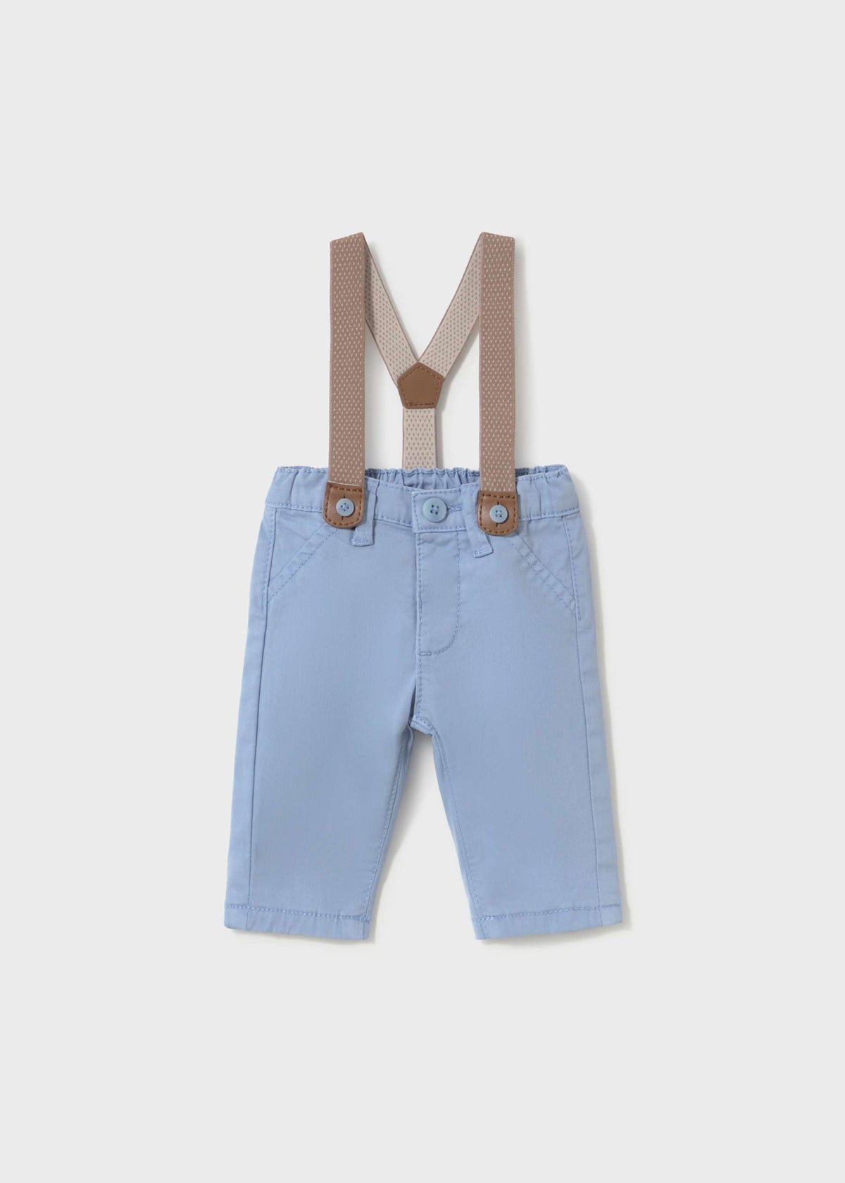 Pantalone lungo con bretelle neonato - Pioggia