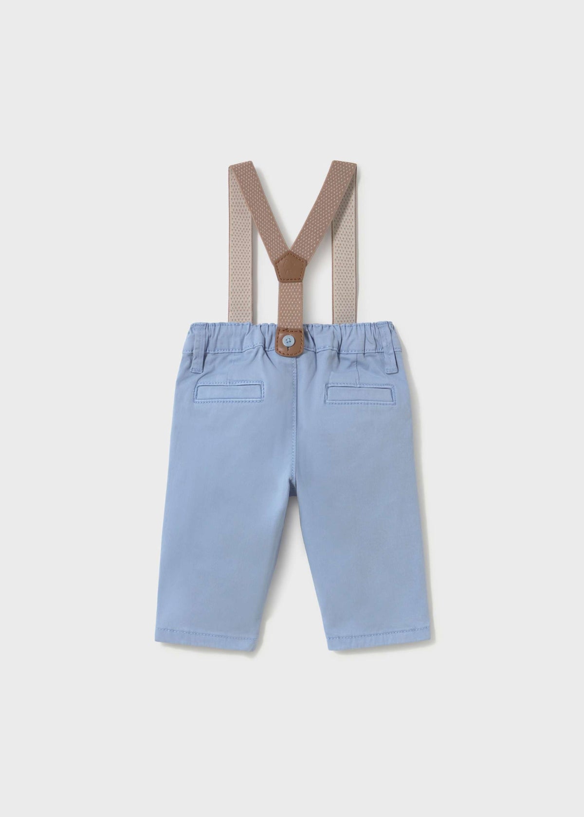 Pantalone lungo con bretelle neonato - Pioggia