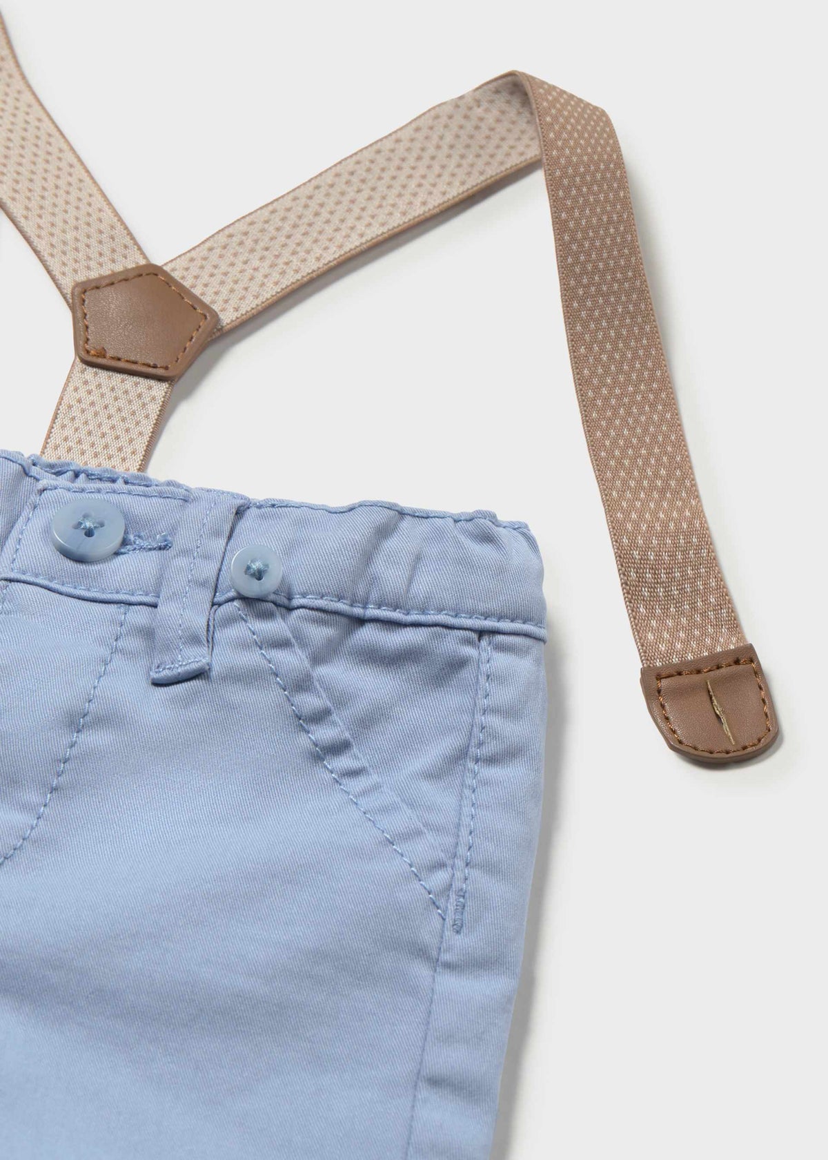 Pantalone lungo con bretelle neonato - Pioggia
