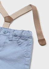 Pantalone lungo con bretelle neonato - Pioggia