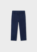 Pantalone lungo morbido chino in lino bambino