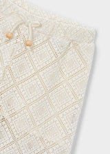 Pantalone lungo ricamato bambina