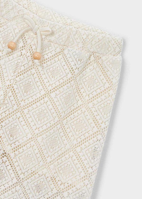 Pantalone lungo ricamato bambina