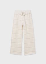 Pantalone lungo ricamato ragazza