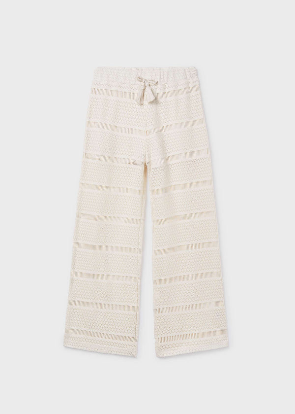 Pantalone lungo ricamato ragazza