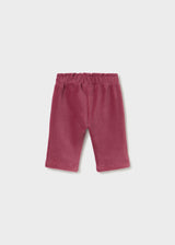 Pantalone lungo velluto a costine neonata - Rosso
