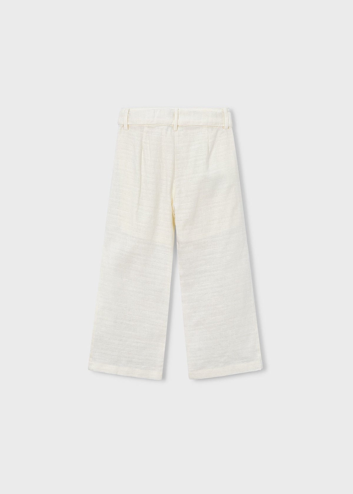 Pantalone ricamato lino bambina