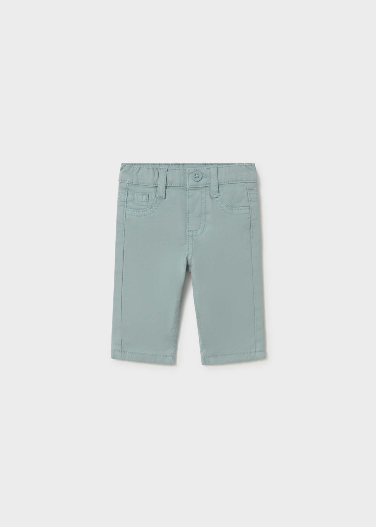 Pantalone twill neonato - Azzurro