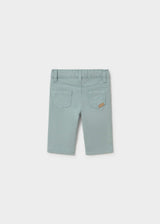 Pantalone twill neonato - Azzurro