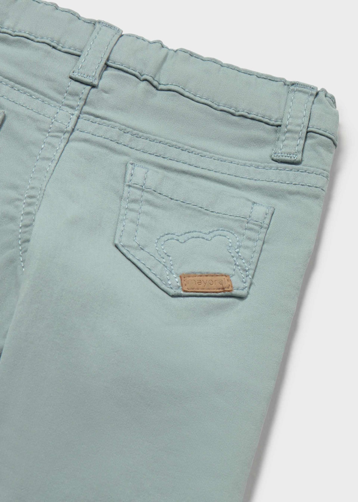 Pantalone twill neonato - Azzurro