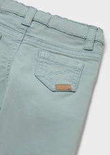 Pantalone twill neonato - Azzurro