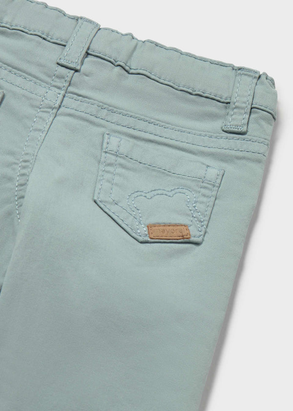 Pantalone twill neonato - Azzurro