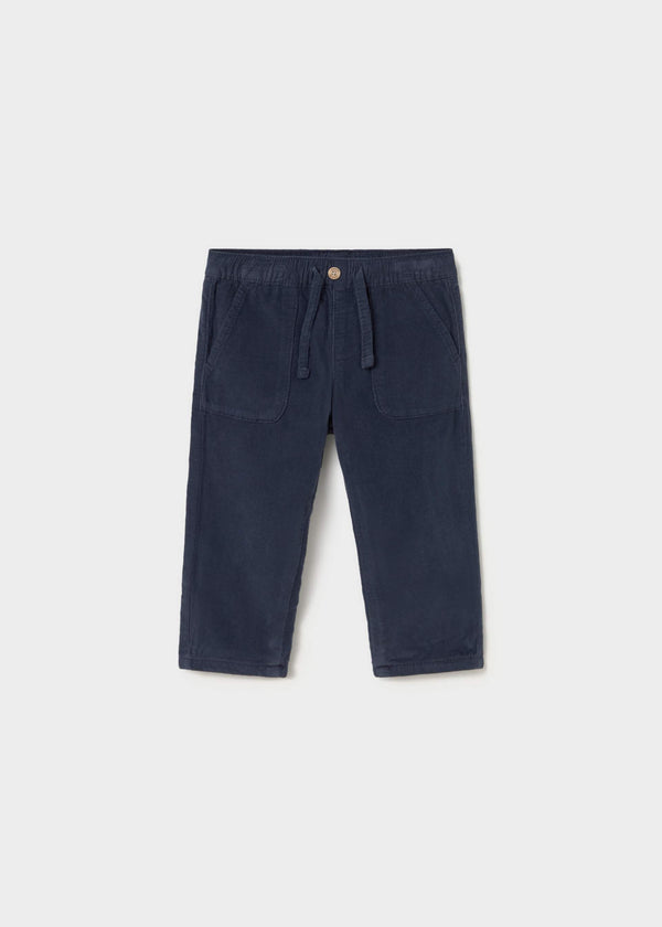 Pantalone velluto a costine bimbo - Azzurro