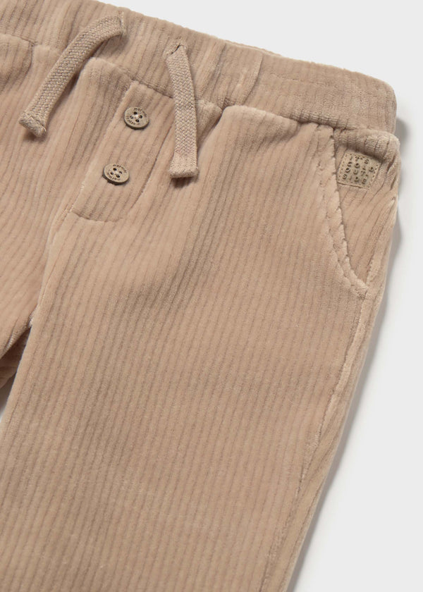Pantalone velluto a costine bimbo - Nocciola