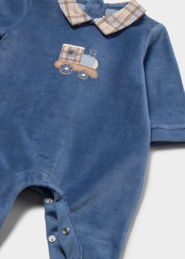 Pigiama felpato neonato - Blueberry