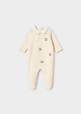Pigiama ricamato neonato - Ceramica