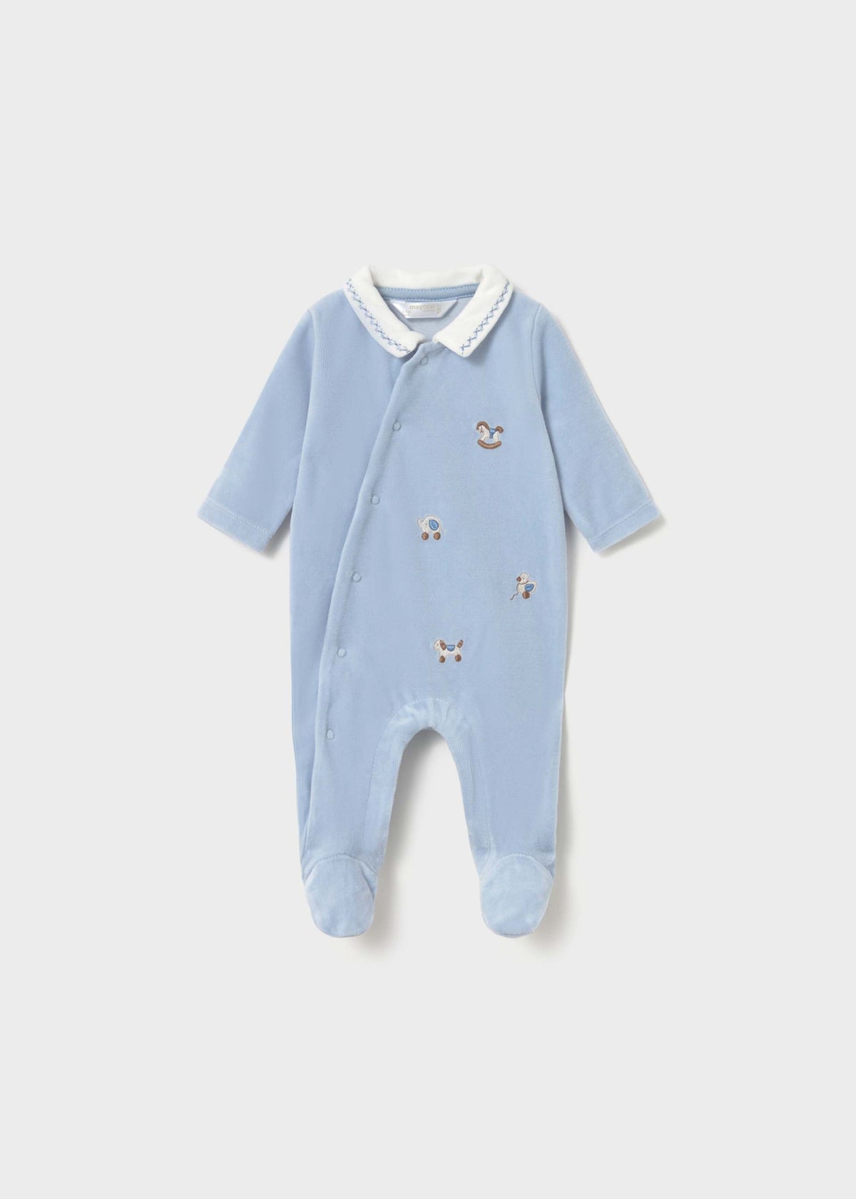 Pigiama ricamato neonato - Cielo