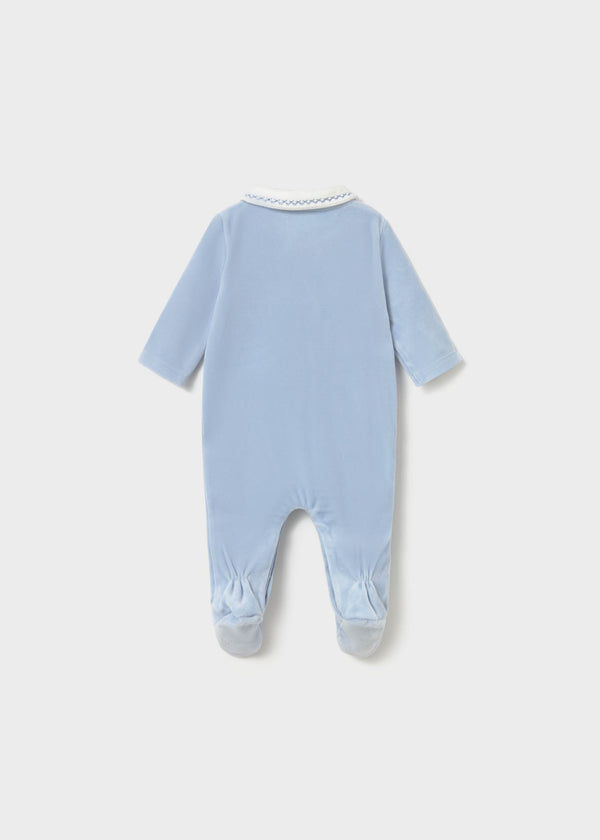 Pigiama ricamato neonato - Cielo
