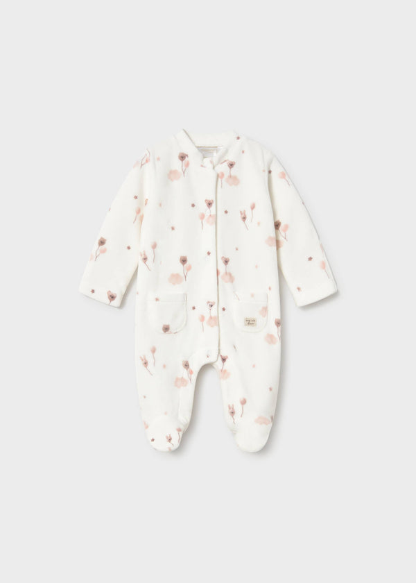 Pigiama stampato neonato - Panna