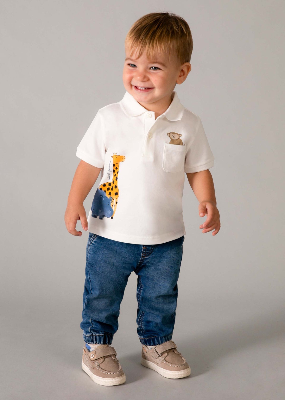 Polo animaletti neonato