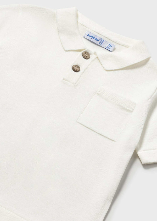 Polo tricot neonato