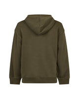 Richmond Junior Felpa con cappuccio e logo JR ricamato in rilievo - Olive