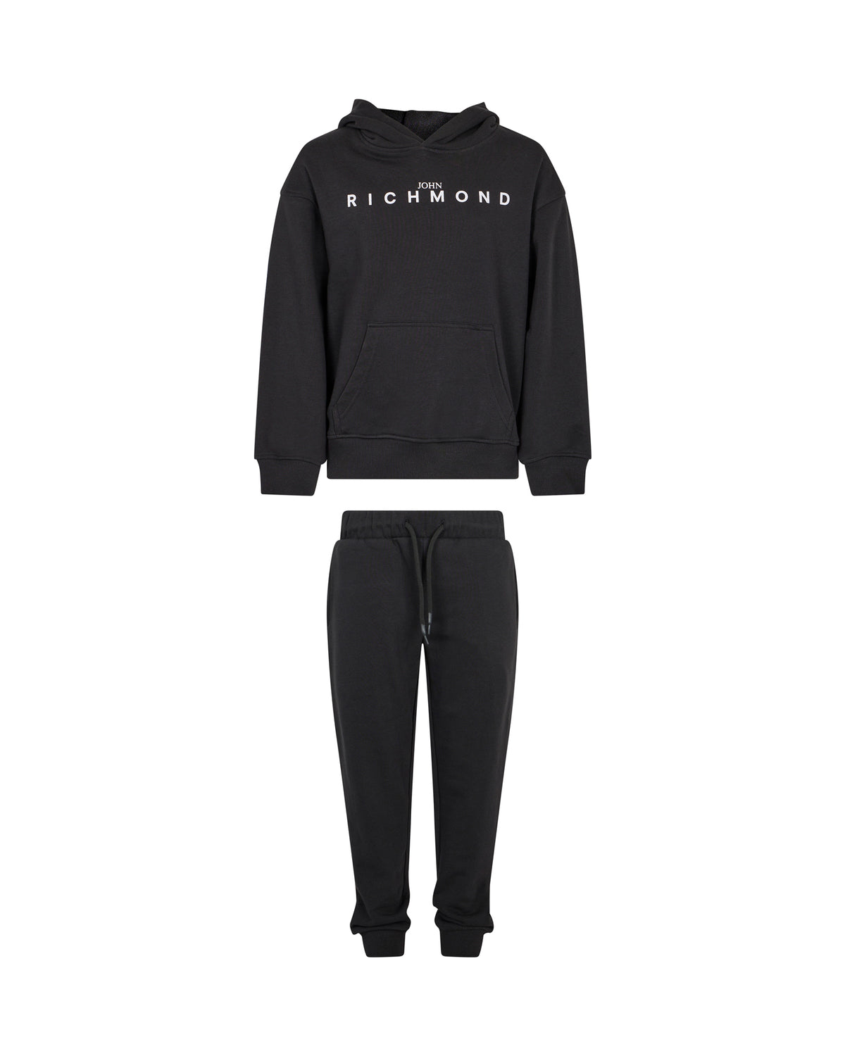 Richmond Junior Completo felpa con cappuccio e pantaloni in felpa - Black