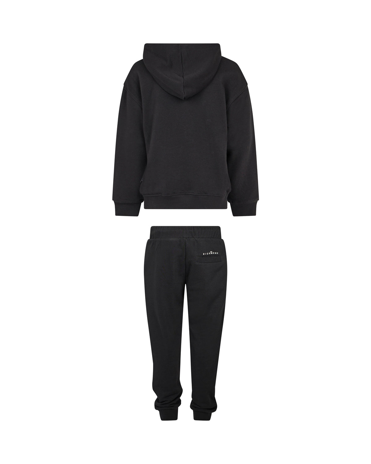 Richmond Junior Completo felpa con cappuccio e pantaloni in felpa - Black