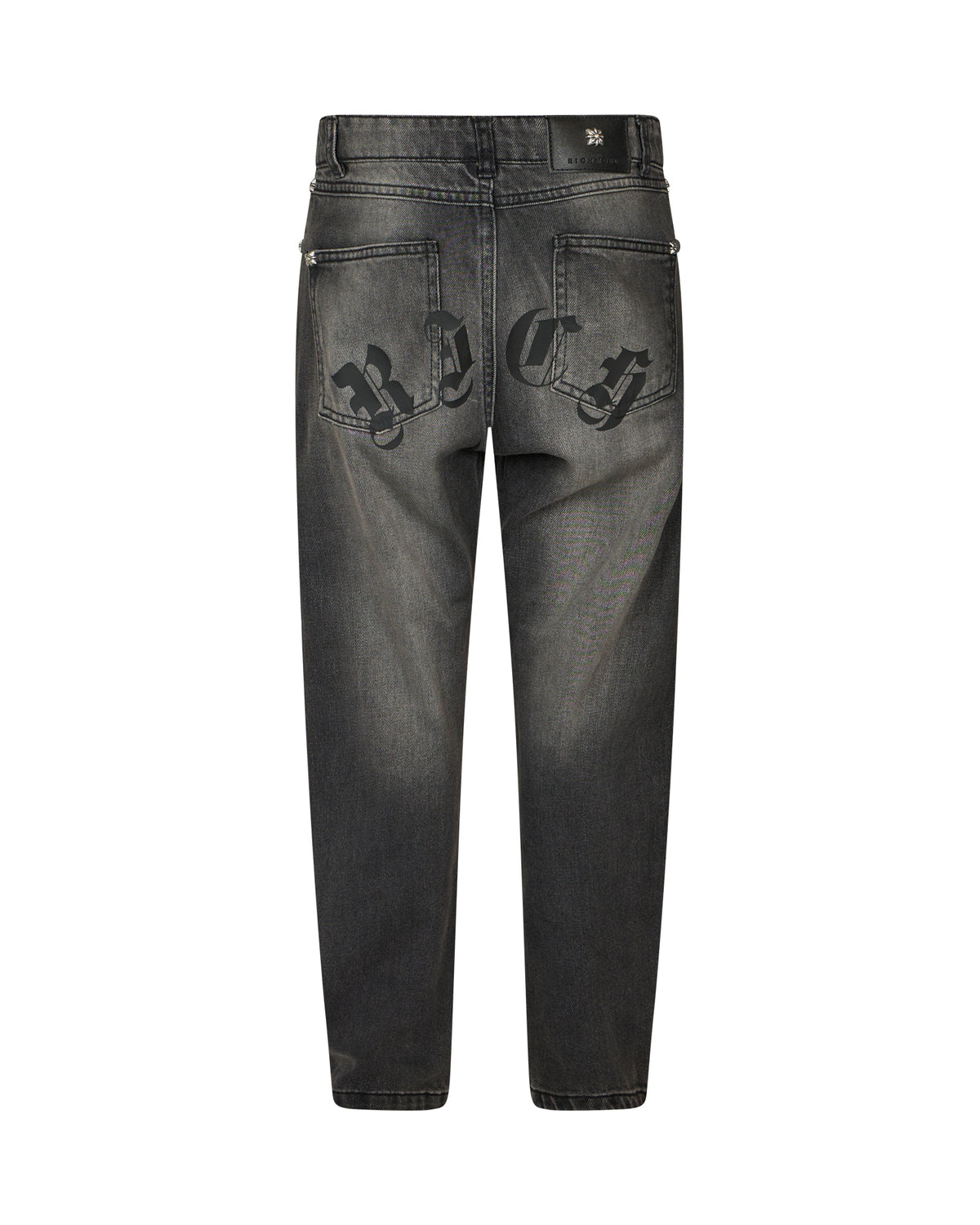 Richmond Junior Jeans cinque tasche con lettere gotiche sul retro - Denim Black