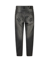 Richmond Junior Jeans cinque tasche con lettere gotiche sul retro - Denim Black