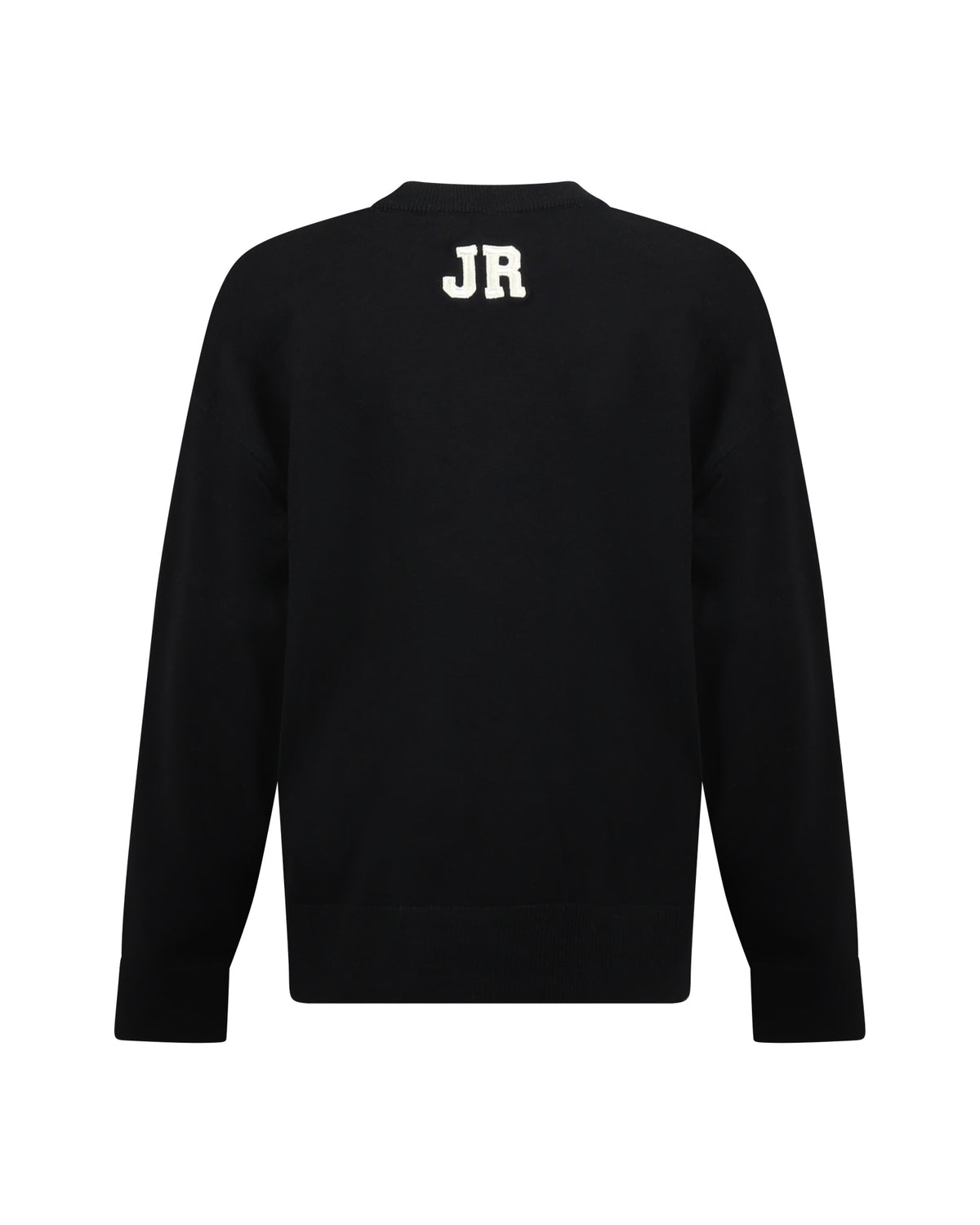 Richmond Junior Maglione girocollo con logo lettering a contrasto - Black