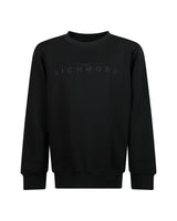Richmond Junior Felpa girocollo con logo lettering tono su tono - Black